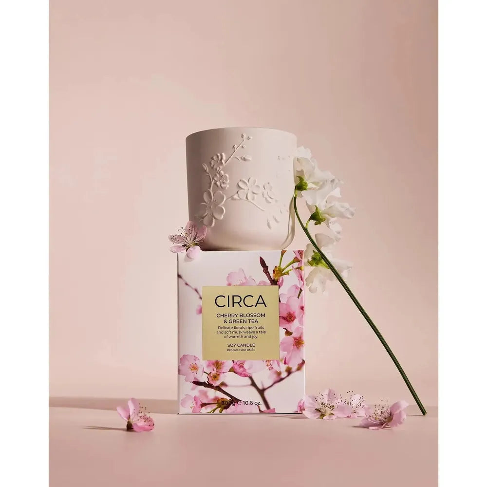 Mother's Day Limited Edition Cherry Blossom & Green Tea 300g Candle by Circa 2026-Candles2go