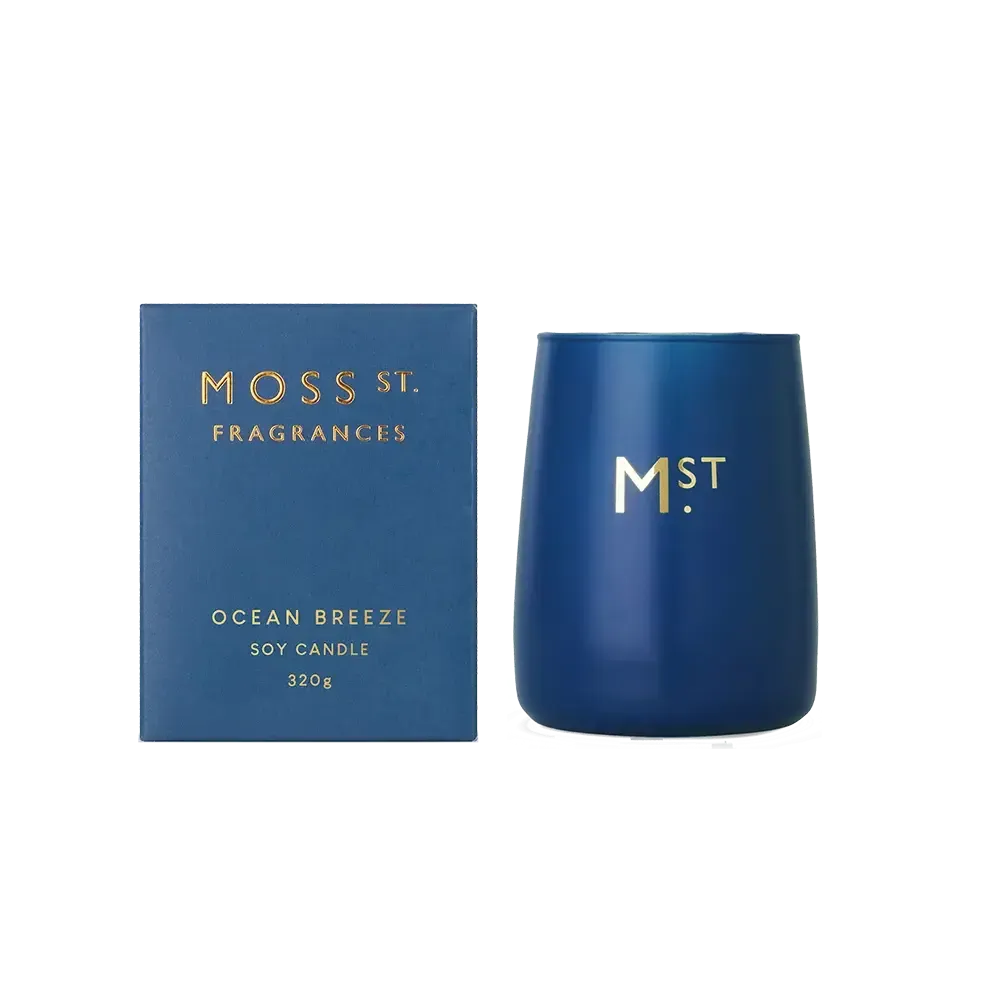 Ocean Breeze 320g Candle by Moss St Fragrances-Candles2go