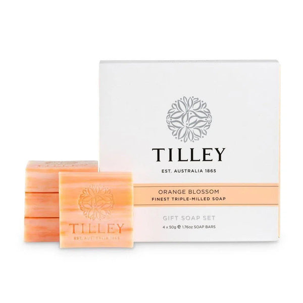 Orange Blossom Gift Soap Set 4 X 50g By Tilley Australia-Candles2go