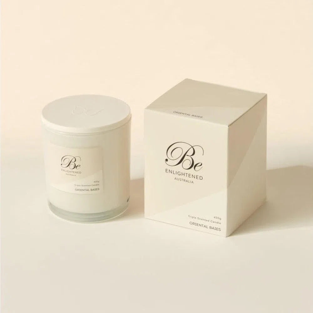 Oriental Baies 420g Triple Scented Candle by Be Enlightened-Candles2go