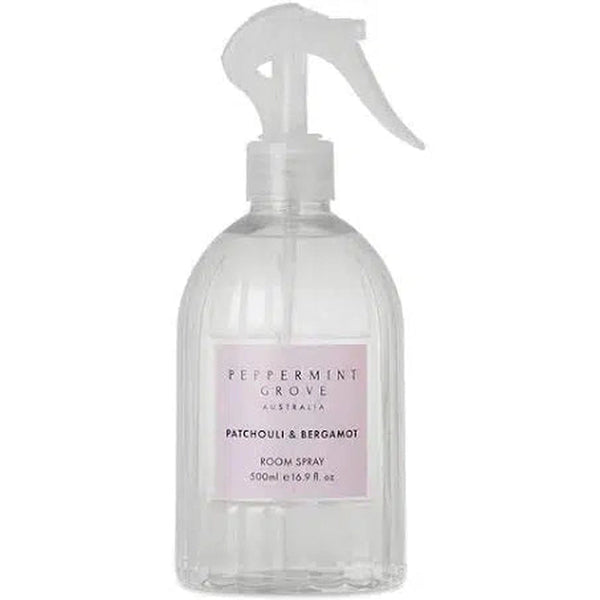 Patchouli & Bergamot 500ml Room Spray by Peppermint Grove-Candles2go