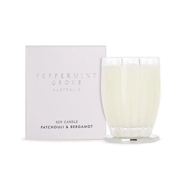 Patchouli & Bergamot Candle 200g by Peppermint Grove-Candles2go