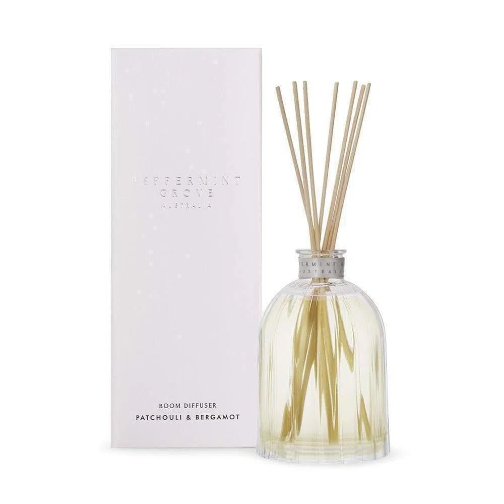 Patchouli and Bergamot Diffuser 350ml by Peppermint Grove-Candles2go