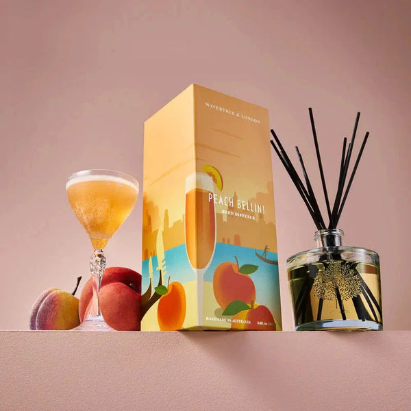 Peach Bellini Diffuser 200ml by Wavertree and London-Candles2go