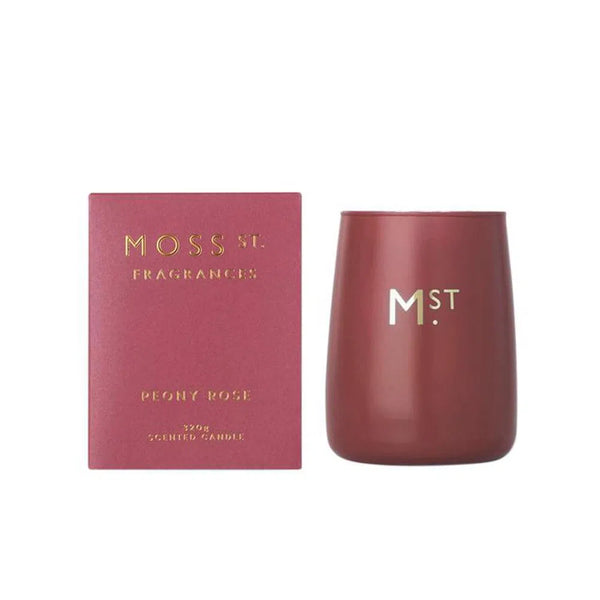 Peony Rose 320g Candle by Moss St Fragrances-Candles2go