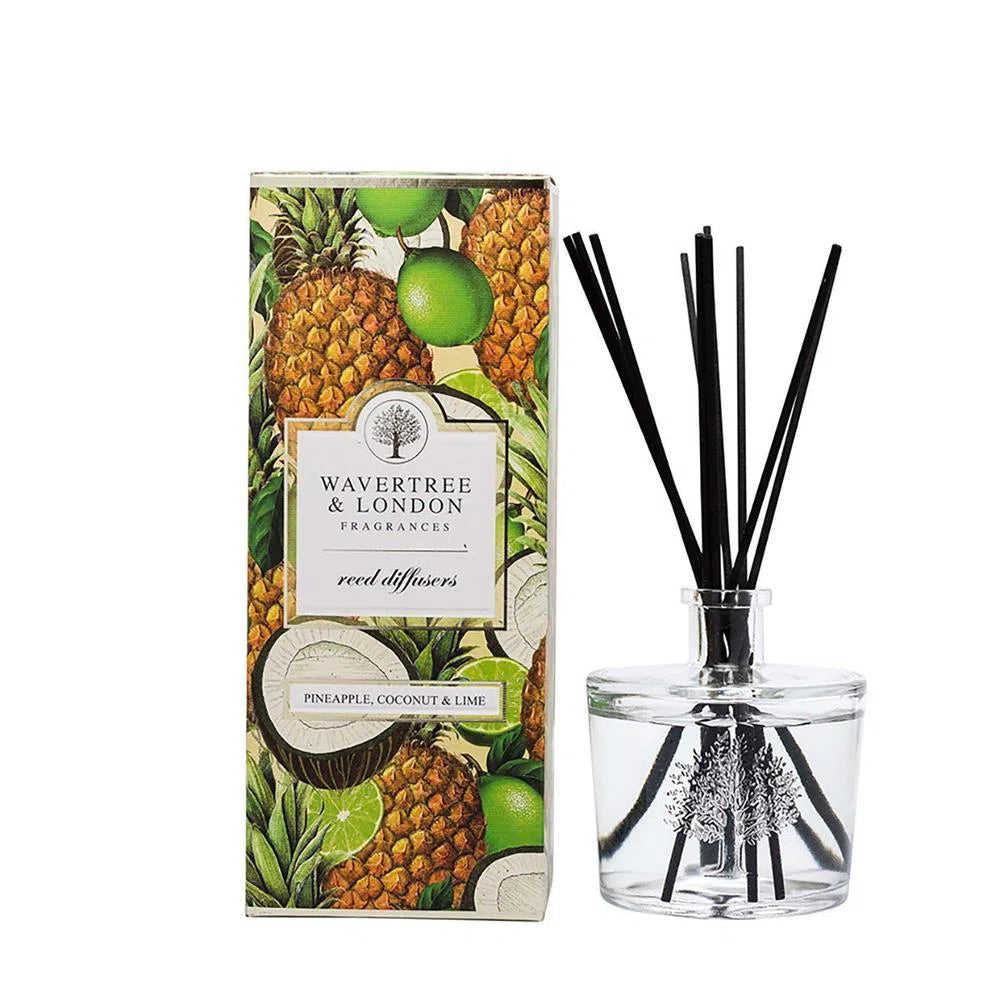 Pineapple and Coconut Diffuser 200ml by Wavertree and London-Candles2go