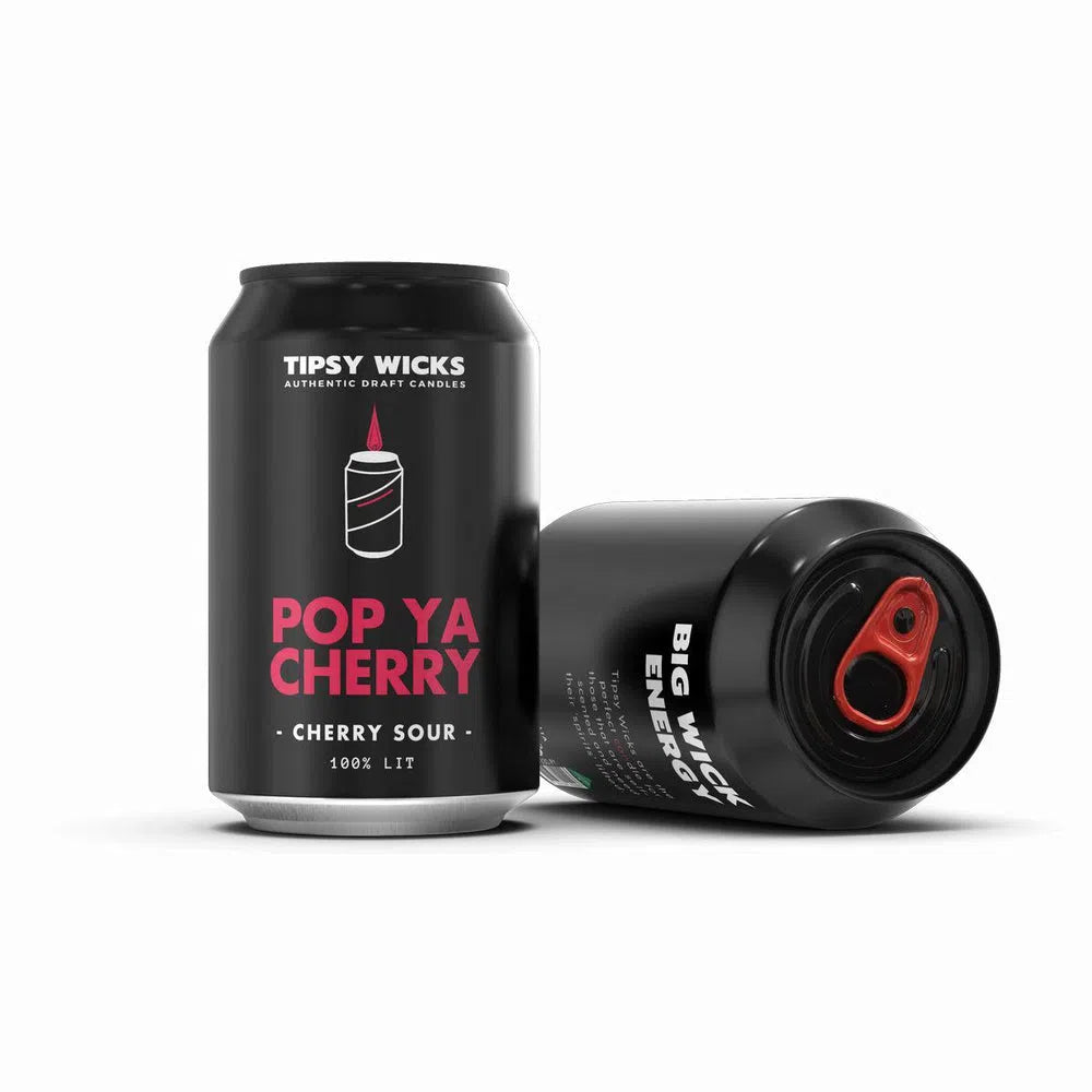 Pop Ya Cherry Candles in a Can 300g by Tipsy Wicks-Candles2go