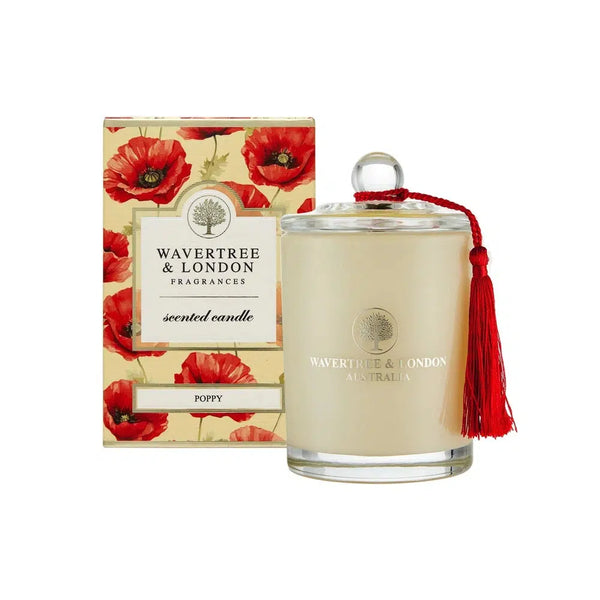 Poppy Candle 330g by Wavertree and London Australia-Candles2go