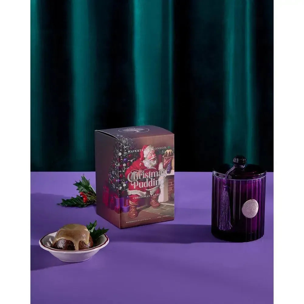 Pre Order Only - Christmas Limited Edition Wavertree & London Christmas Pudding 410g Candle 2025-Candles2go