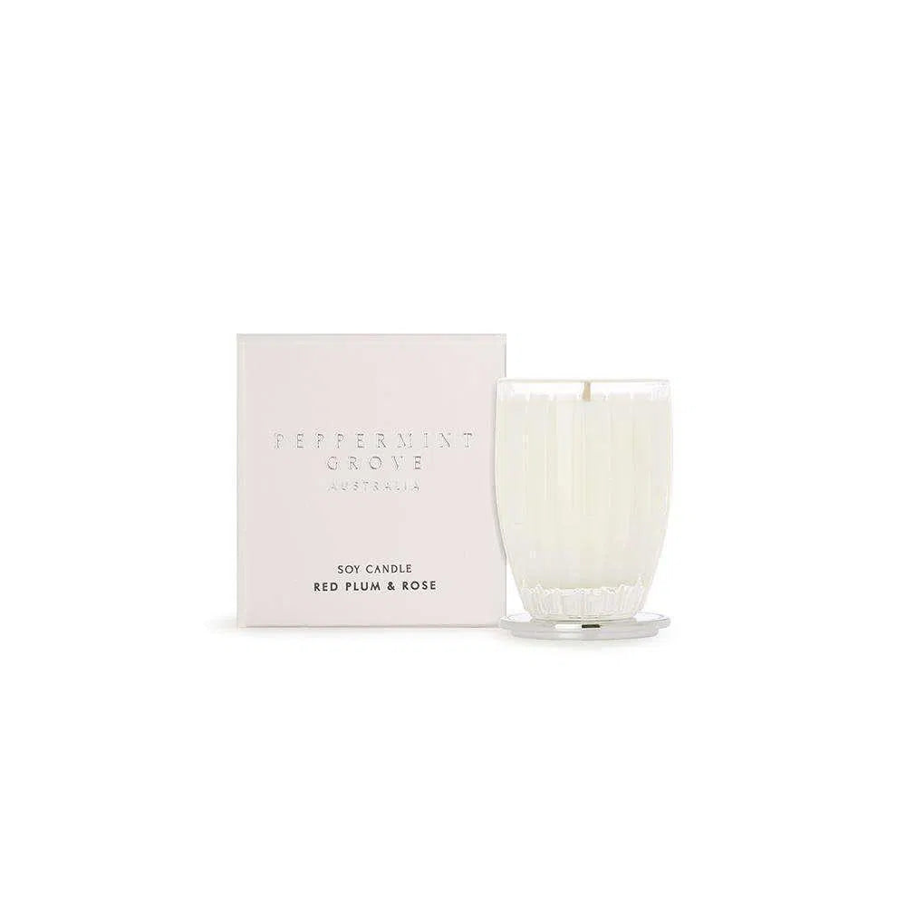 Red Plum & Rose 60g Candle by Peppermint Grove-Candles2go