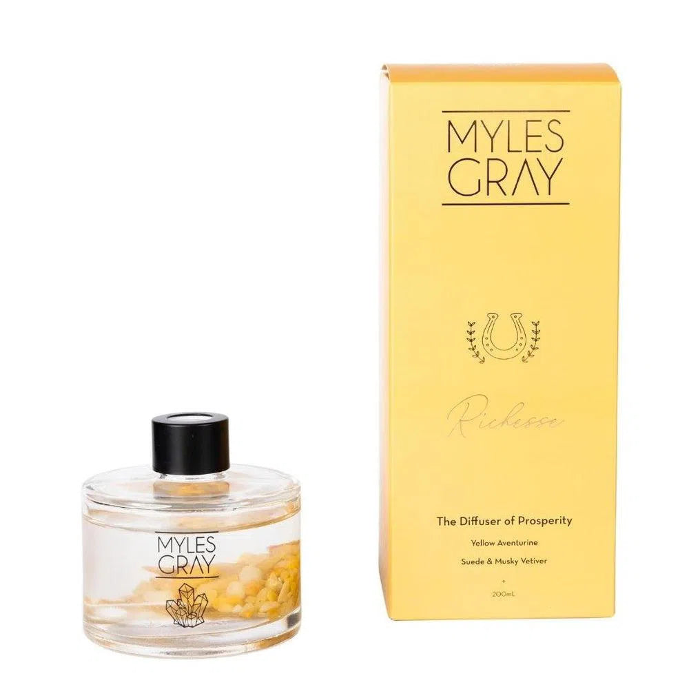 Richesse Prosperity 200ml Crystal Infused Diffuser by Myles Gray-Candles2go