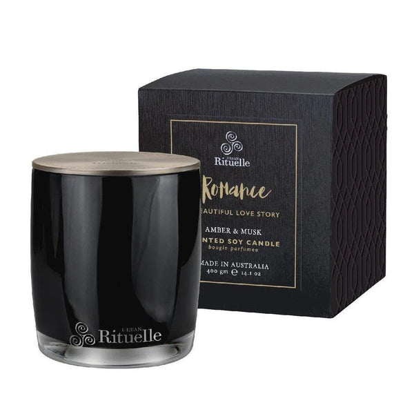 Romance Amber and Musk Soy Candle 400g by Urban Rituelle-Candles2go