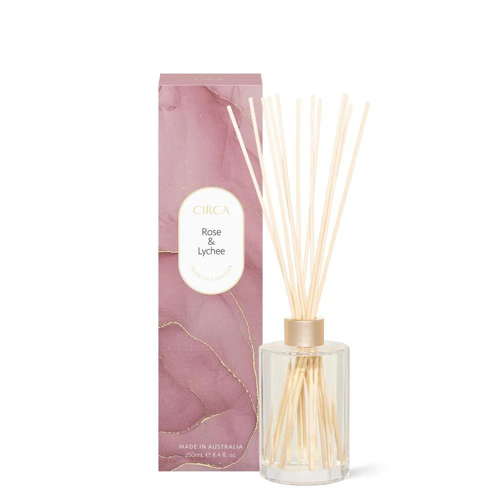 Rose and Lychee 250ml Diffuser by Circa-Candles2go