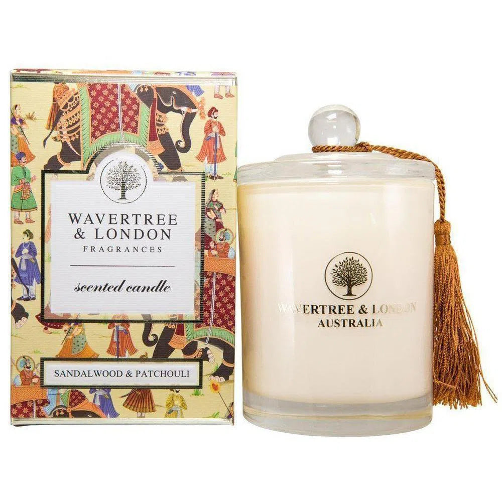 Sandalwood and Patchouli Candle 330g by Wavertree and London Australia-Candles2go