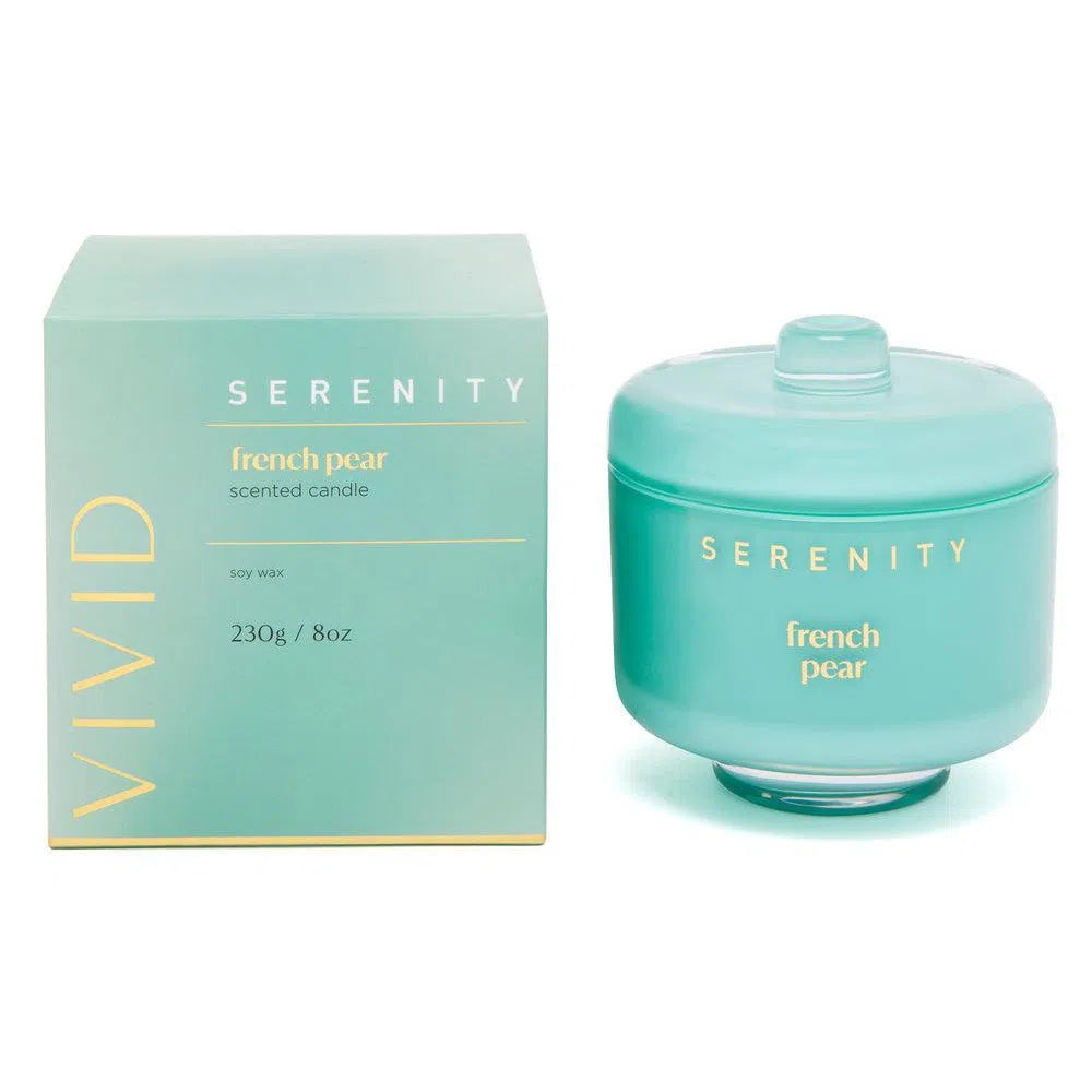 Serenity Vivid 230g Candle in French Pear-Candles2go