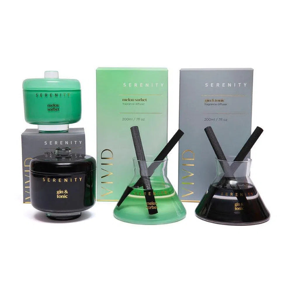 Serenity Vivid Reed Diffuser in Gin and Tonic 200ml-Candles2go