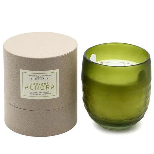 The Apiary Verdant Aurora Green 1.35kg Luxury Candle by Apsley & Co-Candles2go