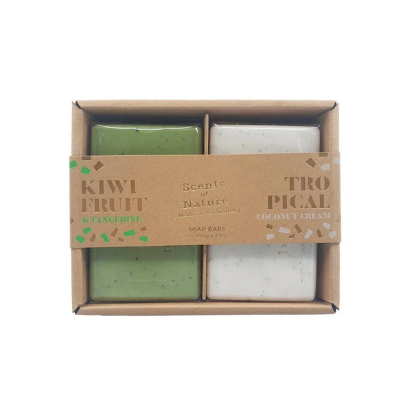 Tilley Australia Duo soap pack kiwi and coconut cream-Candles2go