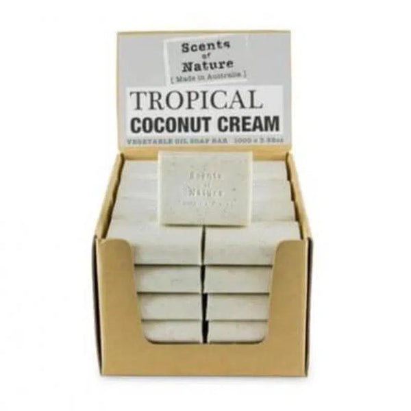Tilley Soaps Australia Tropical Coconut Pure Vegetable Soap 100g SoN Bar-Candles2go