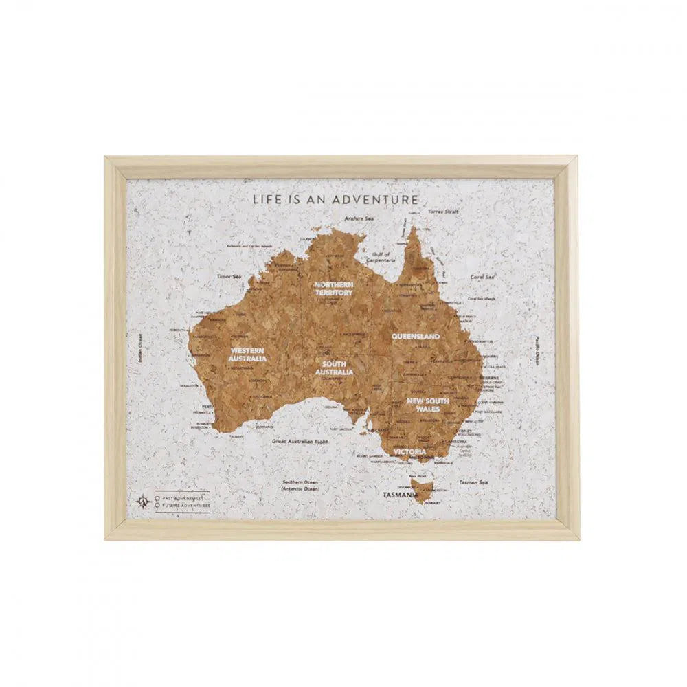 Travel Board Australia Map Desk-Candles2go