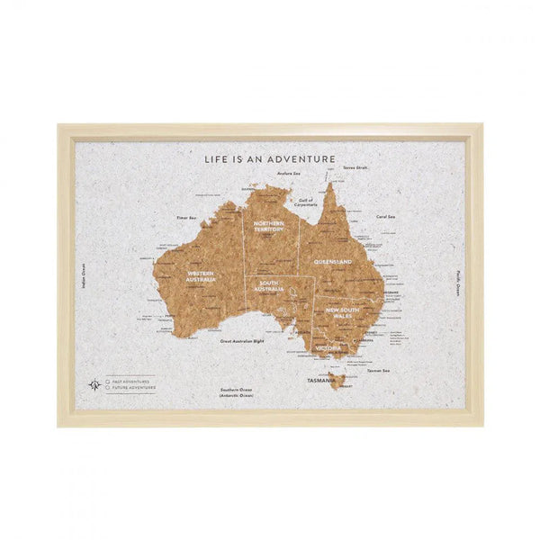 Travel Board Australia Map Small-Candles2go