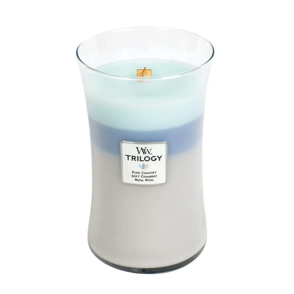 Trilogy Candle by Woodwick Candles 609g Woven Comforts-Candles2go