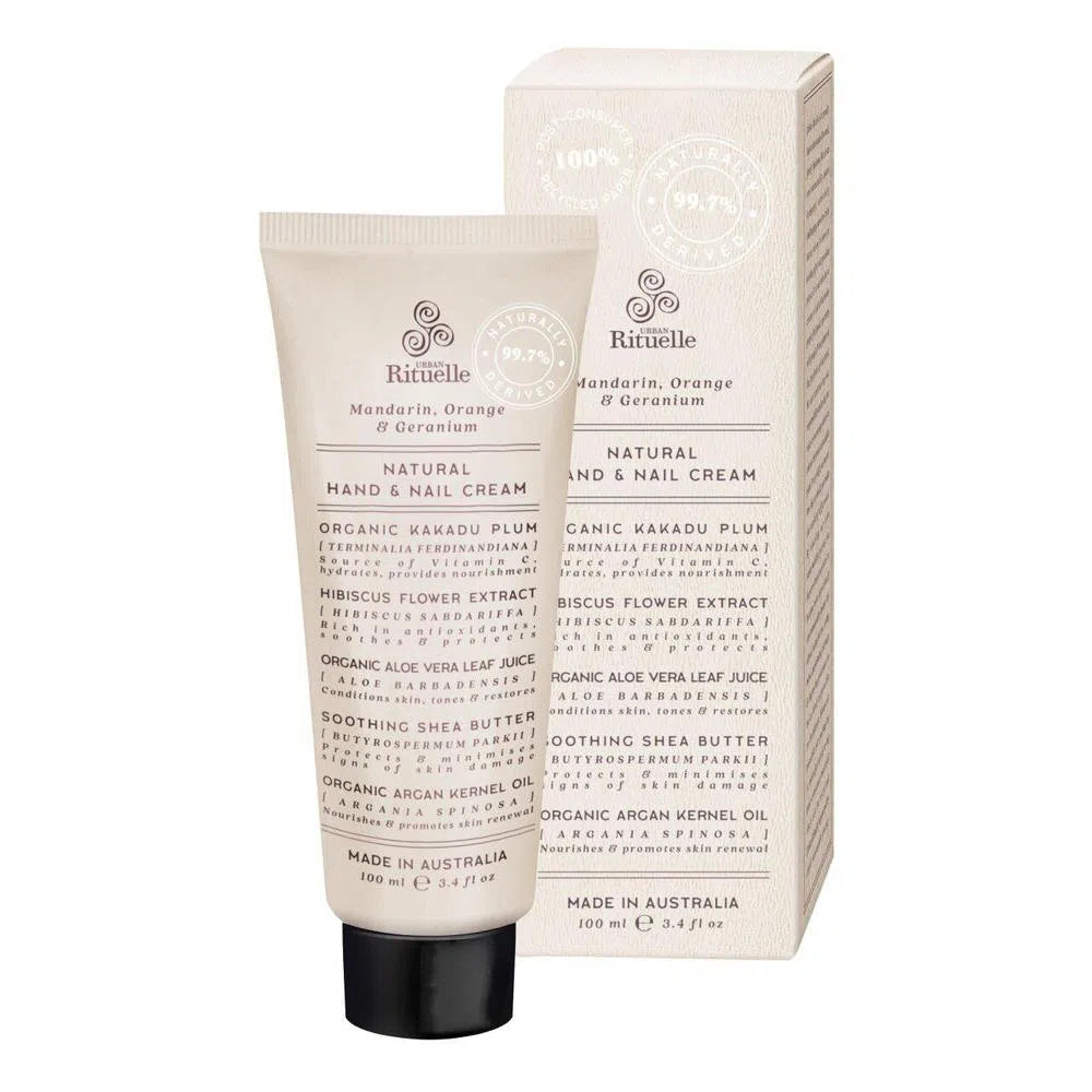 Urban Rituelle Mandarin, Orange and Geranium Hand and Nail Cream-Candles2go