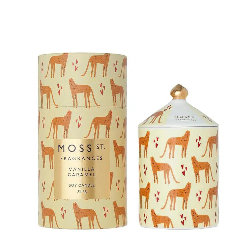 Vanilla Caramel 320g Candle by Moss St Ceramic-Candles2go