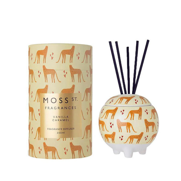 Vanilla Caramel 350ml Ceramic Reed Diffuser by Moss St Fragrances-Candles2go
