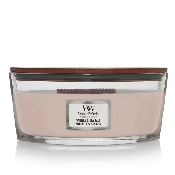 Vanilla Sea Salt Ellipse 453g Woodwick-Candles2go