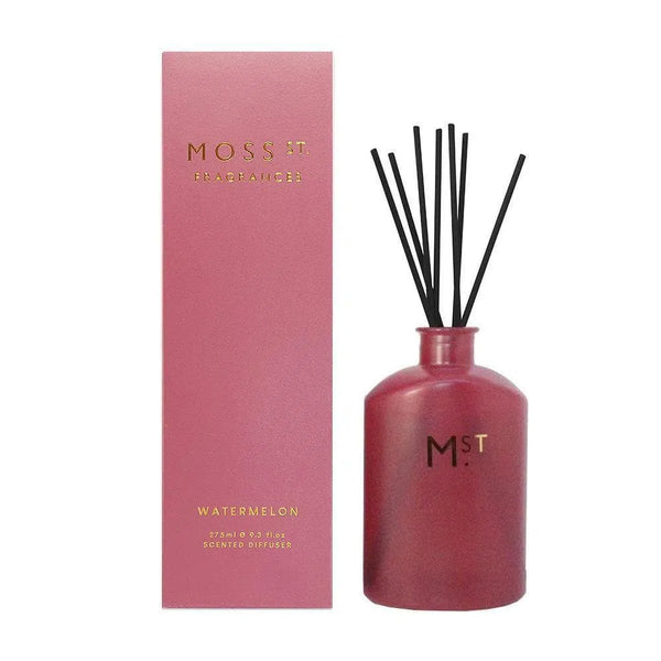 Watermelon 275ml Reed Diffuser by Moss St Fragrances-Candles2go