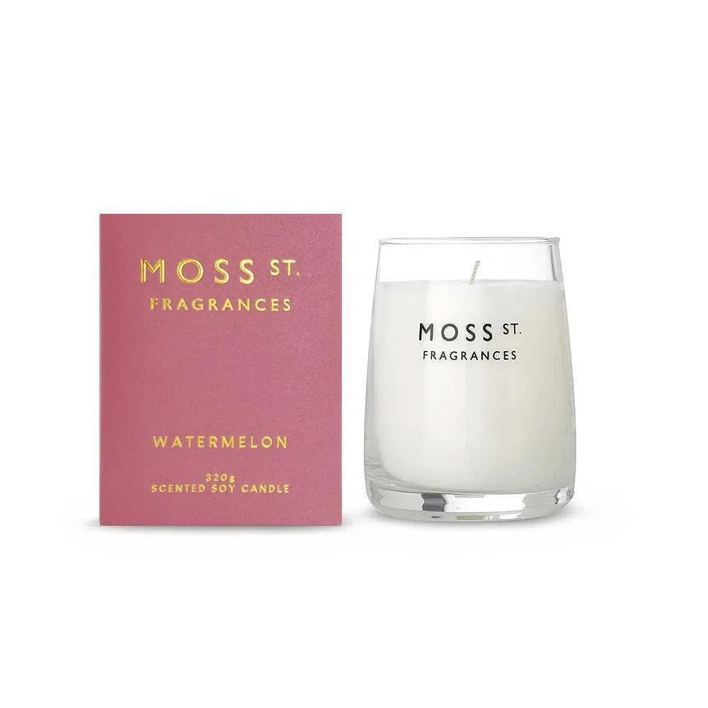 Watermelon 320g Candle by Moss St Fragrances-Candles2go