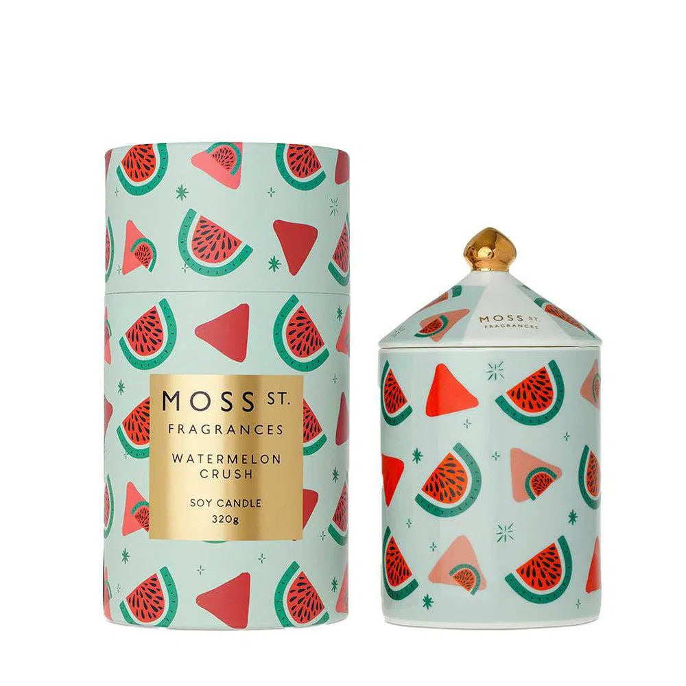 Watermelon by Moss St Ceramic 320g Candle-Candles2go