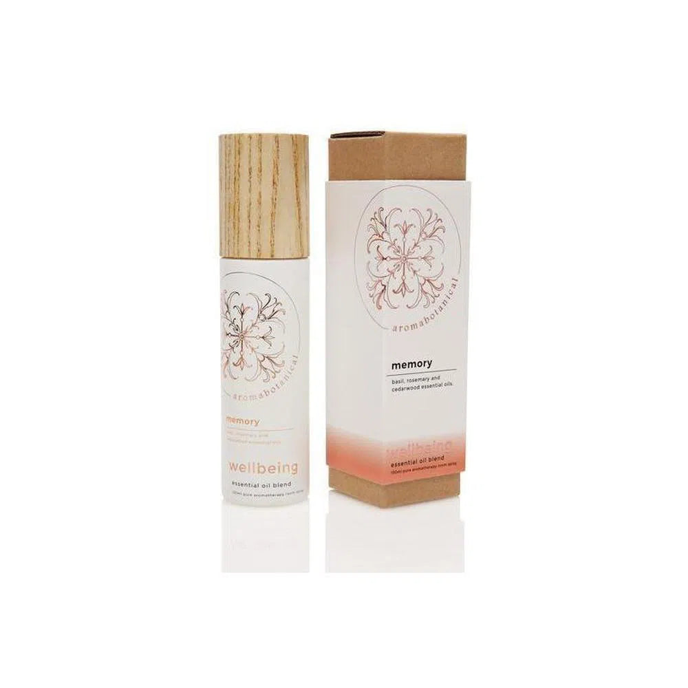 Wellbeing Roomspray Memory 100ml by Aromabotanical Candles-Candles2go