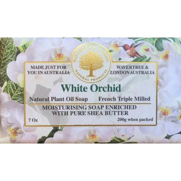 White Orchid Soap 200g by Wavertree and London Australia-Candles2go