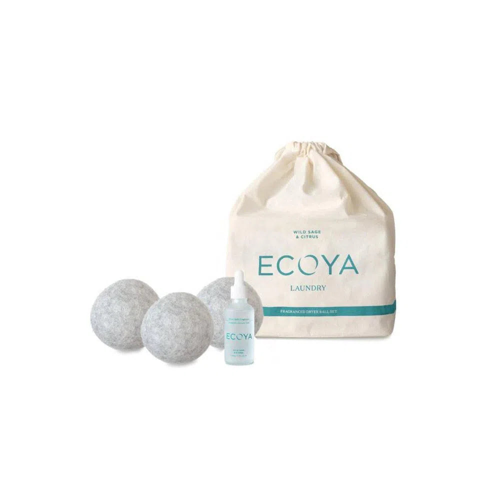 Wild Sage & Citrus Laundry Dryer Ball Set By Ecoya-Candles2go