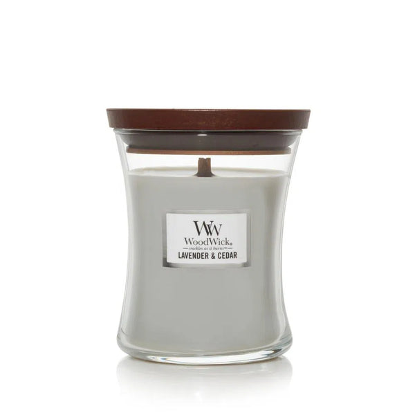 WoodWick Lavender and Cedar Medium 275g candle-Candles2go