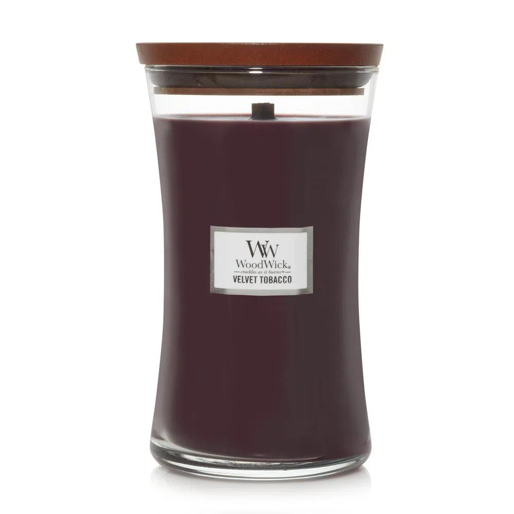 WoodWick Velvet Tobacco Large 609g candles-Candles2go