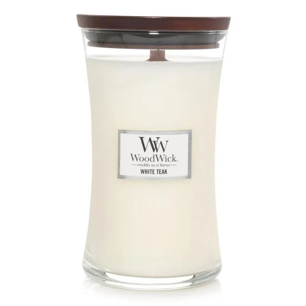 Woodwick Candles Large Candle 609g White Tea and Jasmine-Candles2go
