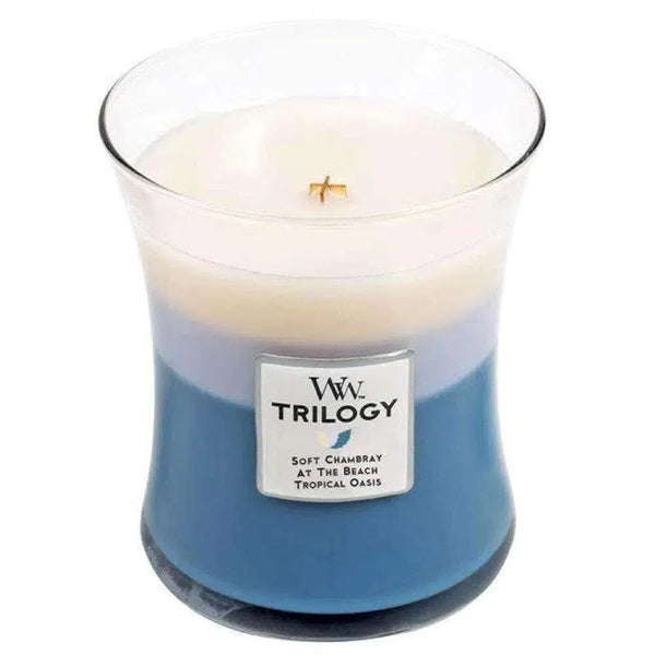 Woodwick Trilogy Candle Beachfront Cottage 275g Jar-Candles2go