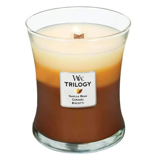 Woodwick Trilogy Candle Cafe Sweets 275g Jar-Candles2go